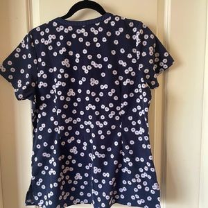 Floral scrub top